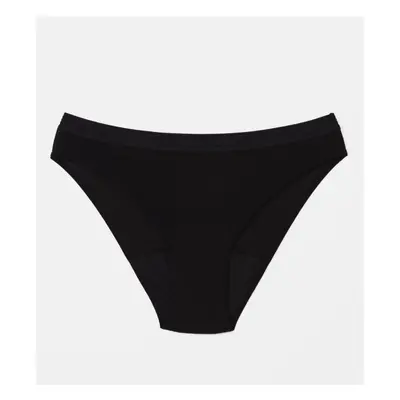 Snuggs Brief Medium Black látkové menstruační kalhotky pro střední menstruaci velikost L 1 ks