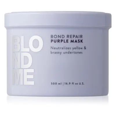 Schwarzkopf Professional Blondme Bond Repair Purple Mask maska na vlasy neutralizující žluté tón