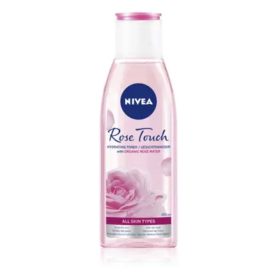 Nivea Rose Touch hydratační pleťová voda 200 ml