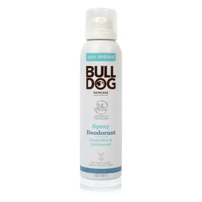 Bulldog Fresh Mint&Cedarwood Spray Deodorant deodorant ve spreji bez obsahu hliníku 125 ml