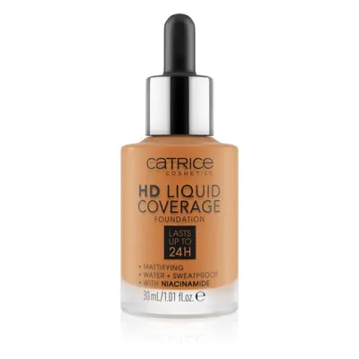 Catrice HD Liquid Coverage Foundation voděodolný tekutý make-up s matným efektem odstín 082 Warm