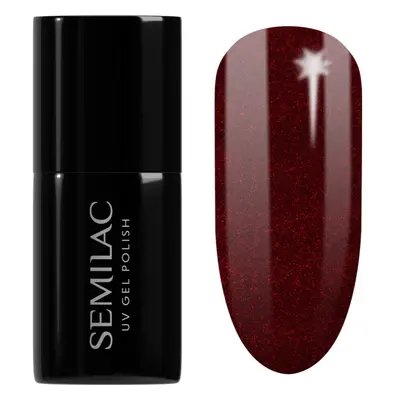 Semilac UV Hybrid X-Mass gelový lak na nehty odstín 306 Divine Red 7 ml