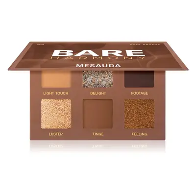 Mesauda Milano Bare Harmony paleta očních stínů odstín 203 Cool Bronze 6x1 g