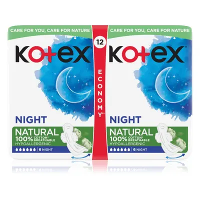 Kotex Natural Night vložky 12 ks