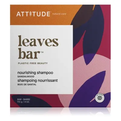 Attitude Leaves Bar Sandalwood tuhý šampon s vyživujícím účinkem 113 g