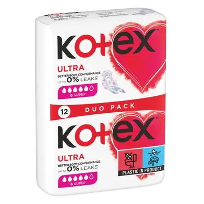 Kotex Ultra Comfort Super vložky 12 ks