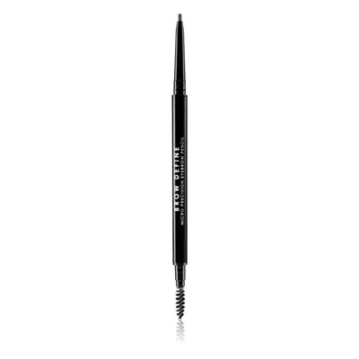 MUA Makeup Academy Brow Define precizní tužka na obočí s kartáčkem odstín Mid Brown 0,3 g