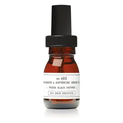 Depot No. 403 Pre-Shave&Softening Beard Oil olej před holením Fresh Black Pepper 30 ml