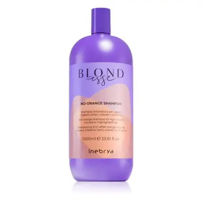 Inebrya BLONDesse No-Orange Shampoo vyživující šampon neutralizující mosazné podtóny 1000 ml