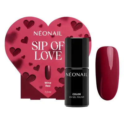 NEONAIL Special Set Sip of Love gelový lak na nehty (limitovaná edice) odstín Wine Red 7.2 ml