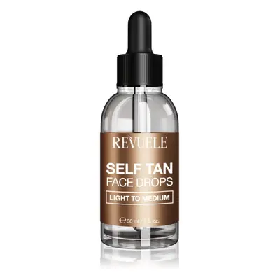 Revuele Paradise Bronze Self Tan Face Drops samoopalovací kapky na obličej odstín Light To Mediu