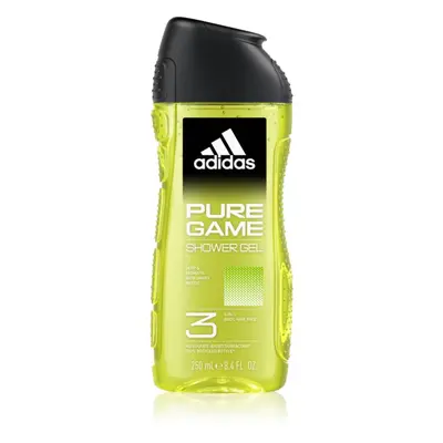 Adidas Pure Game sprchový gel na obličej, tělo a vlasy 3 v 1 pro muže 250 ml