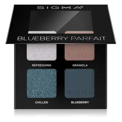 Sigma Beauty Quad paletka očních stínů odstín Blueberry Parfait 4 g