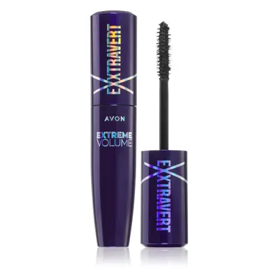 Avon Exxtravert Extreme Volume řasenka pro extra objem odstín Blackest Black 9,5 ml