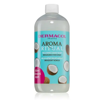 Dermacol Aroma Ritual Brazilian Coconut tekuté mýdlo náhradní náplň 500 ml