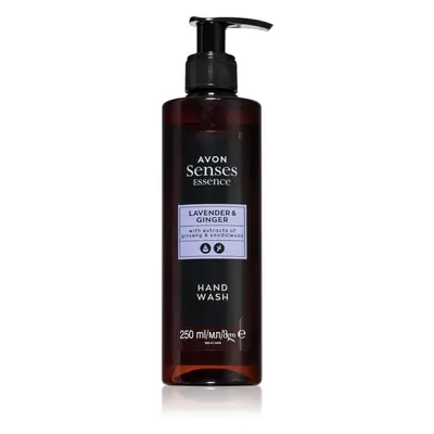 Avon Senses Essence Lavender & Ginger jemné tekuté mýdlo na ruce 250 ml