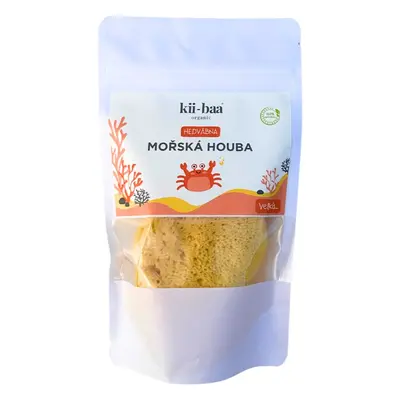 kii-baa® organic Natural Sponge Wash přírodní mořská mycí houba 10-12 cm 1 ks