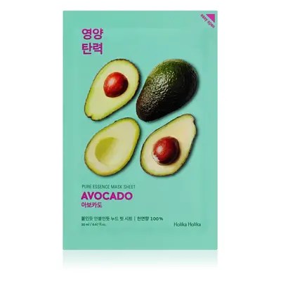 Holika Holika Pure Essence Avocado zklidňující plátýnková maska 20 ml