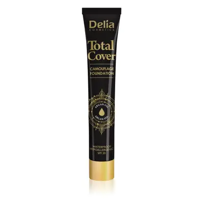 Delia Cosmetics Total Cover voděodolný make-up SPF 20 odstín 55 Natural 25 g