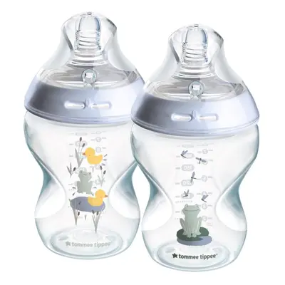 Tommee Tippee Natural Start Anti-Colic kojenecká láhev Slow Flow 0m+ Frog 2x260 ml