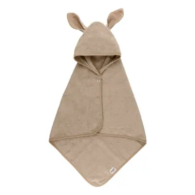 BIBS Kangarooo Hoodie Towel osuška s kapucí Vanila 65 x 65 mc 1 ks