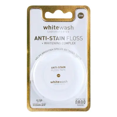 Whitewash Nano Anti-Stain dentální nit s bělicím účinkem 25 m