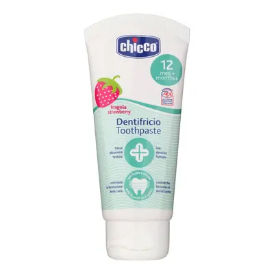 Chicco Oral Care Toothpaste zubní pasta pro děti příchuť Strawberry 12 m+ 50 ml