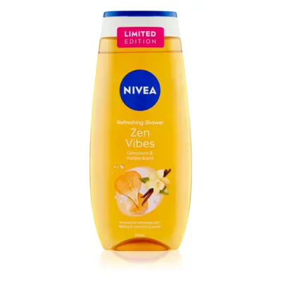 Nivea Zen Vibes pečující sprchový gel Geranium & Vanilla 250 ml