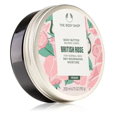 The Body Shop British Rose Body Butter tělové máslo s vůní růží 200 ml