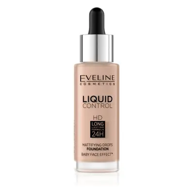 Eveline Cosmetics Liquid Control tekutý make-up s pipetou odstín 025 Light Rose 32 ml