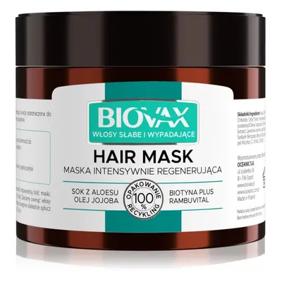 Biovax Falling Hair posilující maska proti vypadávání vlasů 250 ml