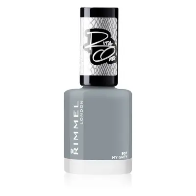 Rimmel 60 Seconds By Rita Ora rychleschnoucí lak na nehty odstín 807 My Grey 8 ml