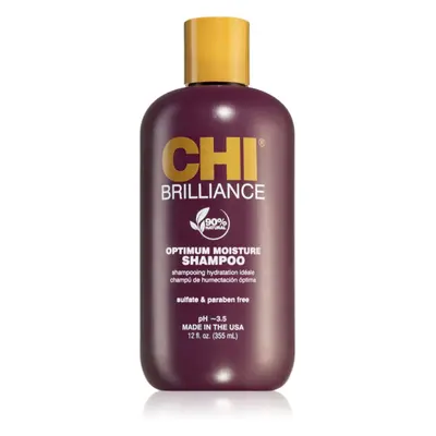 CHI Brilliance Optimum Moisture Shampoo hydratační šampon pro lesk a hebkost vlasů 355 ml