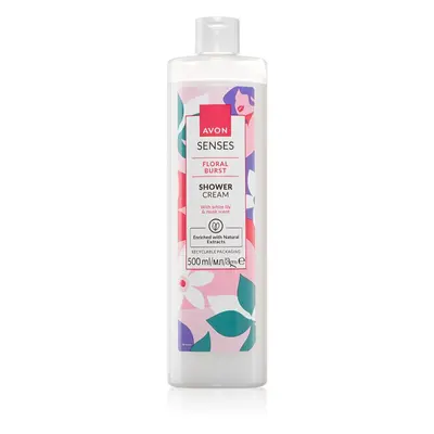 Avon Senses Floral Burst krémový sprchový gel 500 ml