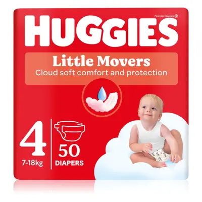 Huggies Little Movers Ultra Comfort jednorázové pleny Jumbo 7-18 kg 50 g