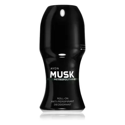 Avon Musk+ Metropolitano kuličkový deodorační antiperspirant pro muže 50 ml