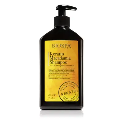 Sea of Spa Bio Spa Keratin Macadamia keratinový šampon pro barvené a poškozené vlasy 400 ml