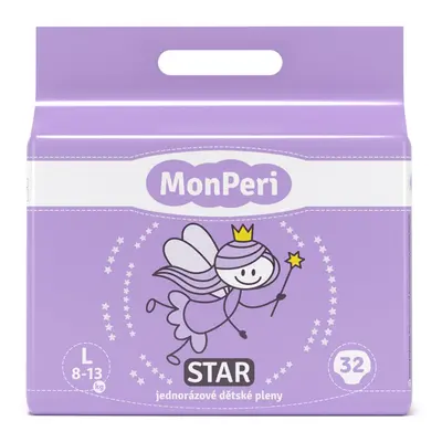 MonPeri Star Size L jednorázové pleny 8-13 kg 32 kg