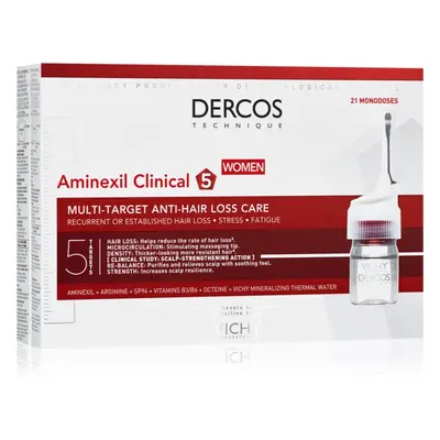 Vichy Dercos Aminexil Clinical 5 cílená péče proti vypadávání vlasů pro ženy 21x6 ml