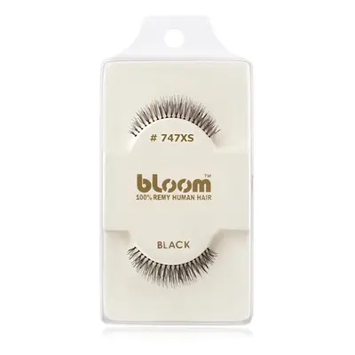 Bloom Natural nalepovací řasy z přírodních vlasů No. 747XS (Black) 1 cm