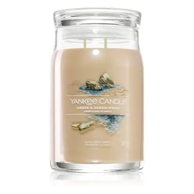 Yankee Candle Amber & Sandalwood vonná svíčka 567 g