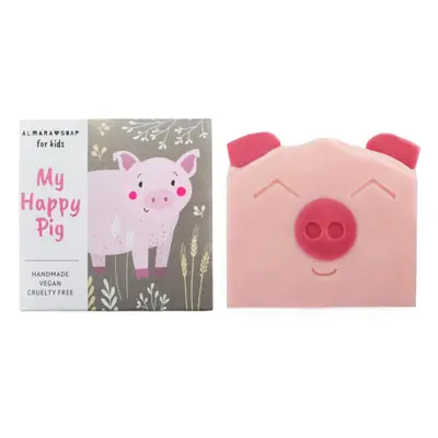 Almara Soap For Kids My Happy Pig ručně vyráběné mýdlo s vůní hrušky pro děti 100 g