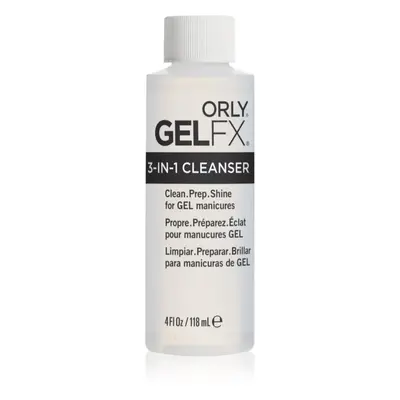 Orly Gelfx 3-in-1 Cleanser odstraňovač výpotku z gelových nehtů pro zářivý lesk 118 ml