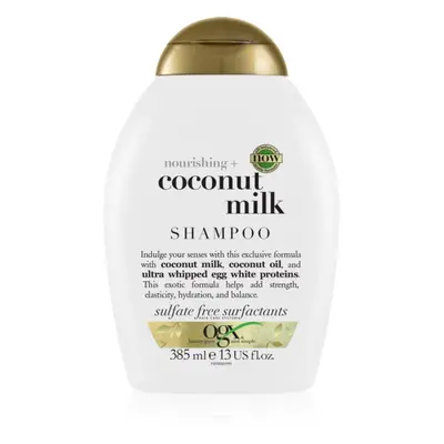 OGX Coconut Milk hydratační šampon s kokosovým olejem 385 ml