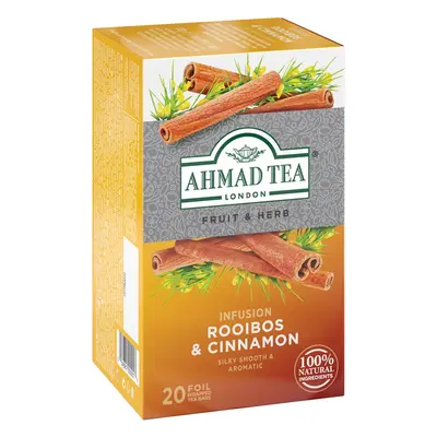 Ahmad Tea Rooibos & Cinnamon čaj rooibos skořice příchuť Rooibos & Cinnamon 20x1.5 g