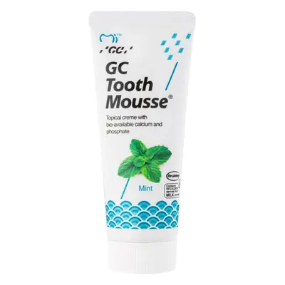 GC Tooth Mousse remineralizační ochranný krém pro citlivé zuby bez fluoridu příchuť Mint 35 ml