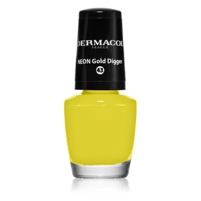 Dermacol Neon neonový lak na nehty odstín 43 Gold Digger 5 ml