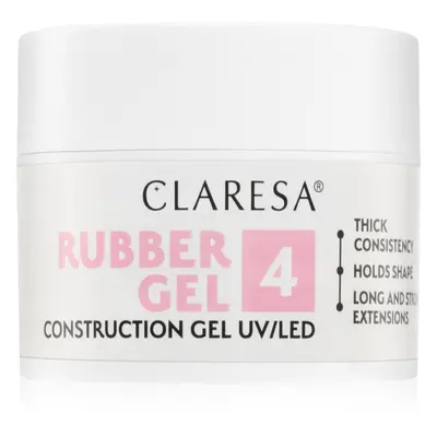 Claresa Rubber Gel Construction Gel UV/LED gelový lak pro prodloužení nehtů odstín 04 45 g