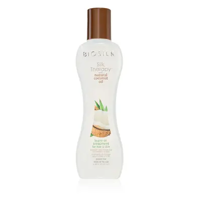 Biosilk Silk Therapy Natural Coconut Oil bezoplachová hydratační péče na vlasy a tělo 67 ml