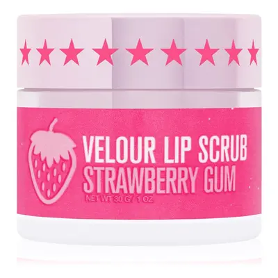 Jeffree Star Cosmetics Velour Lip Scrub cukrový peeling na rty Strawberry Gum 30 g